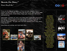 Tablet Screenshot of musclecarbabes.com